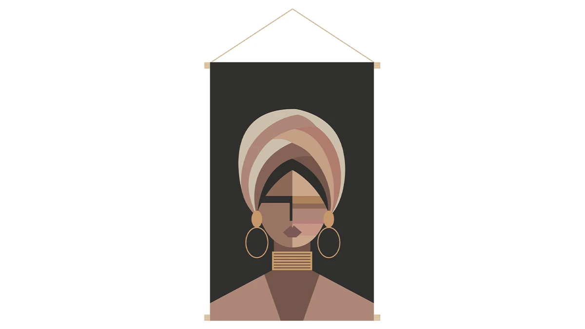 Kakémono Portrait Femme L40 Cm MEIJE 3 Kakémono Portrait Femme L40 Cm MEIJE