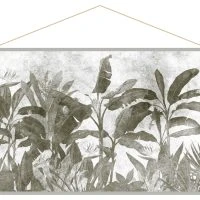 Kakemono Végétaux Noir Et Blanc L150 X L100 Cm MACA