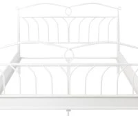 Lit 2 Places 140x200 Cm En Métal Blanc NOTTE