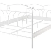 Lit 2 Places 140x200 Cm En Métal Blanc NOTTE -Boutique Miliboo lit 2 places 140x200 cm en metal blanc notte 48951 6023ff78bd6b2 1200 675