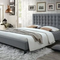 Lit 2 Places 160x200 Capitonné En Tissu Gris Clair DANAE 12 Lit 2 Places 160x200 Capitonné En Tissu Gris Clair DANAE -Boutique Miliboo lit 2 places 160x200 capitonne en tissu gris clair danae 43022 5bbcc6f24ec2c 1200 675