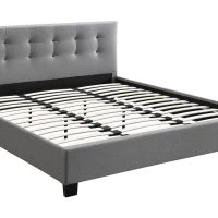 Lit 2 Places 180x200 Cm En Tissu Gris Capitonné MARQUISE -Boutique Miliboo lit 2 places 180x200 cm en tissu gris capitonne marquise 48064 5f3120c729bed 1200 675