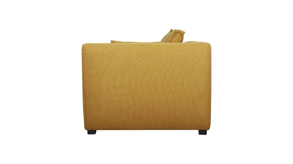 Module D'angle Droit Pour Canapé En Tissu Jaune Cumin PLURIEL 5 Module D'angle Droit Pour Canapé En Tissu Jaune Cumin PLURIEL – Image 3