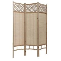 Paravent Japonais En Sapin Et Bambou NEW NIHA