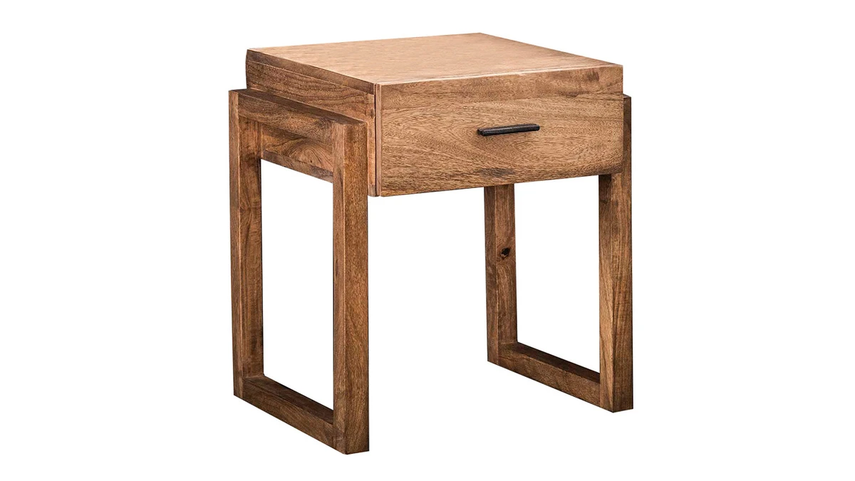 Table De Chevet Avec Tiroir En Manguier Massif DALE 3 Table De Chevet Avec Tiroir En Manguier Massif DALE