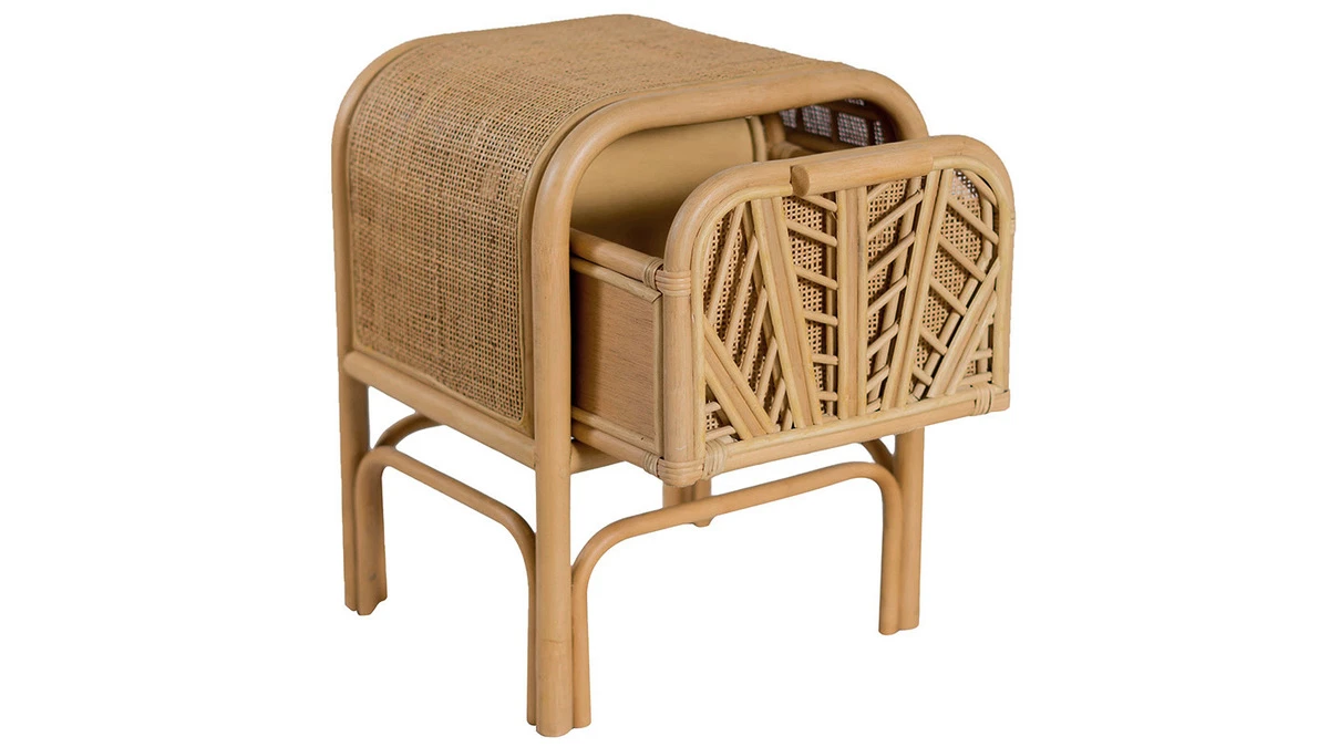 Table De Chevet En Rotin GALON - Miliboo & Stéphane Plaza 4 Table De Chevet En Rotin GALON - Miliboo & Stéphane Plaza – Image 2