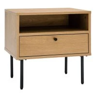 Table De Chevet Finition Bois Clair Chêne Et Pieds Métal Noir L50 Cm PERNELLE 9 Table De Chevet Finition Bois Clair Chêne Et Pieds Métal Noir L50 Cm PERNELLE -Boutique Miliboo table de chevet finition bois clair chene et pieds metal noir l50 cm pernelle 53638 63d7f5714e541 1200 675