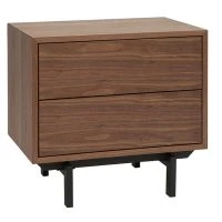 Table De Chevet Vintage Noyer Et Métal MANNY -Boutique Miliboo table de chevet vintage noyer et metal manny 51817 62e24a2240e2f 1200 675