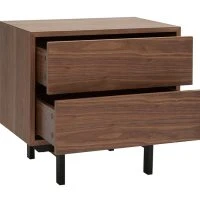 Table De Chevet Vintage Noyer Et Métal MANNY -Boutique Miliboo table de chevet vintage noyer et metal manny 51817 62e24a2661b7d 1200 675