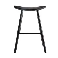 Tabouret De Bar Bois Noir 65 Cm DEMORY