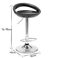 Tabouret De Bar / Cuisine Noir Moderne COMET (lot De 2) 16 Tabouret De Bar / Cuisine Noir Moderne COMET (lot De 2) -Boutique Miliboo tabouret de bar cuisine noir moderne comet lot de 2 10167 5cff75337cbd8 1200 675