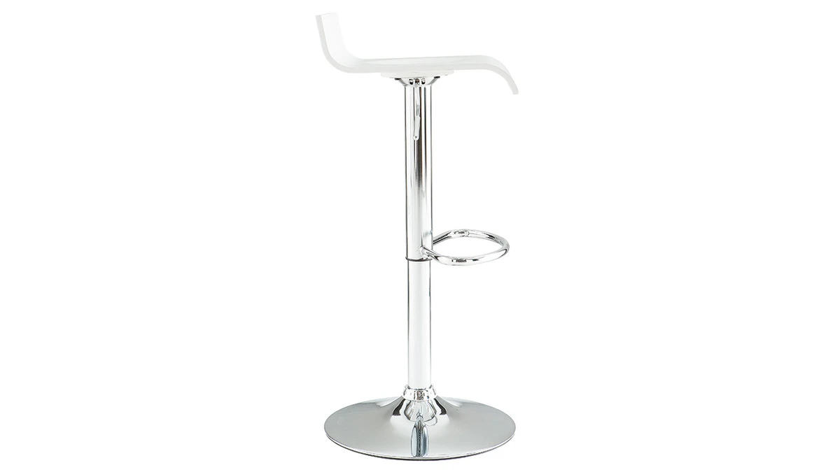 Tabouret De Bar Design Blanc SURF 5 Tabouret De Bar Design Blanc SURF – Image 3