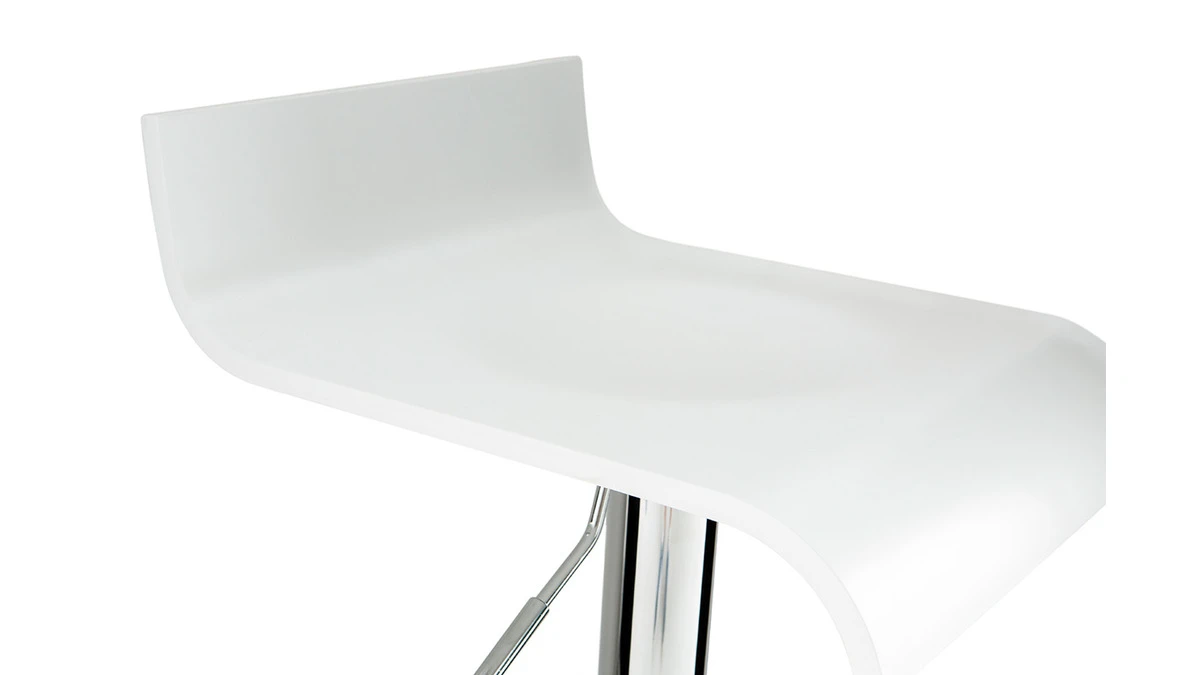 Tabouret De Bar Design Blanc SURF 7 Tabouret De Bar Design Blanc SURF – Image 5
