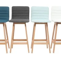 Tabouret De Bar Design Bois Et Bleu Canard 65 Cm (lot De 2) EMMA -Boutique Miliboo tabouret de bar design bois et bleu canard 65 cm lot de 2 emma 42663 5d53c58c59523 1200 675
