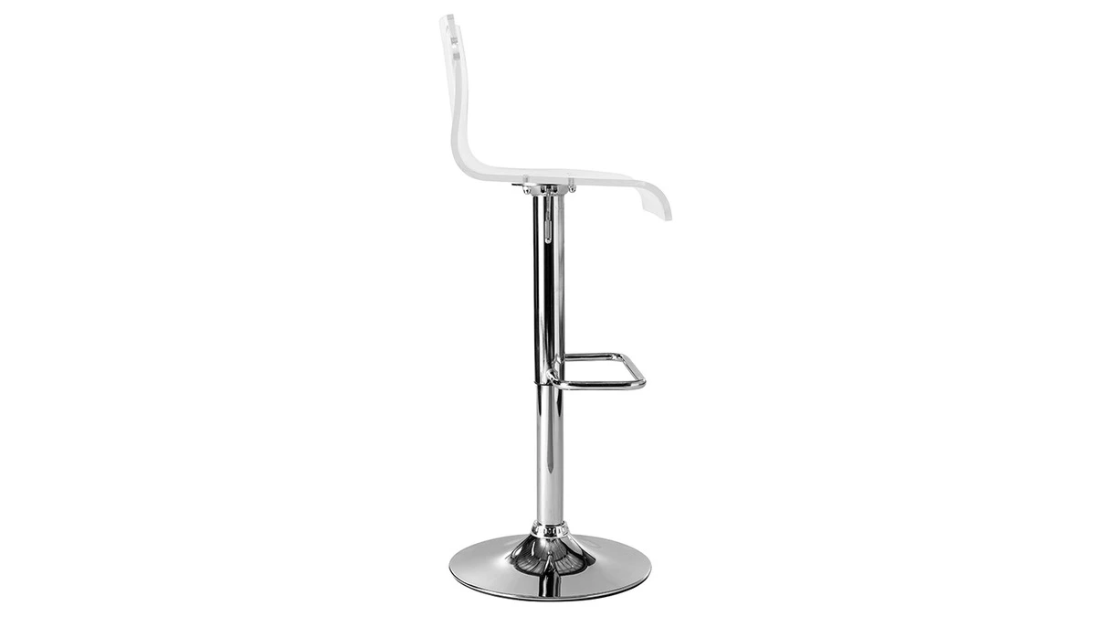 Tabouret De Bar Design En Plexiglas Transparent (lot De 2) SATURNE 6 Tabouret De Bar Design En Plexiglas Transparent (lot De 2) SATURNE – Image 4