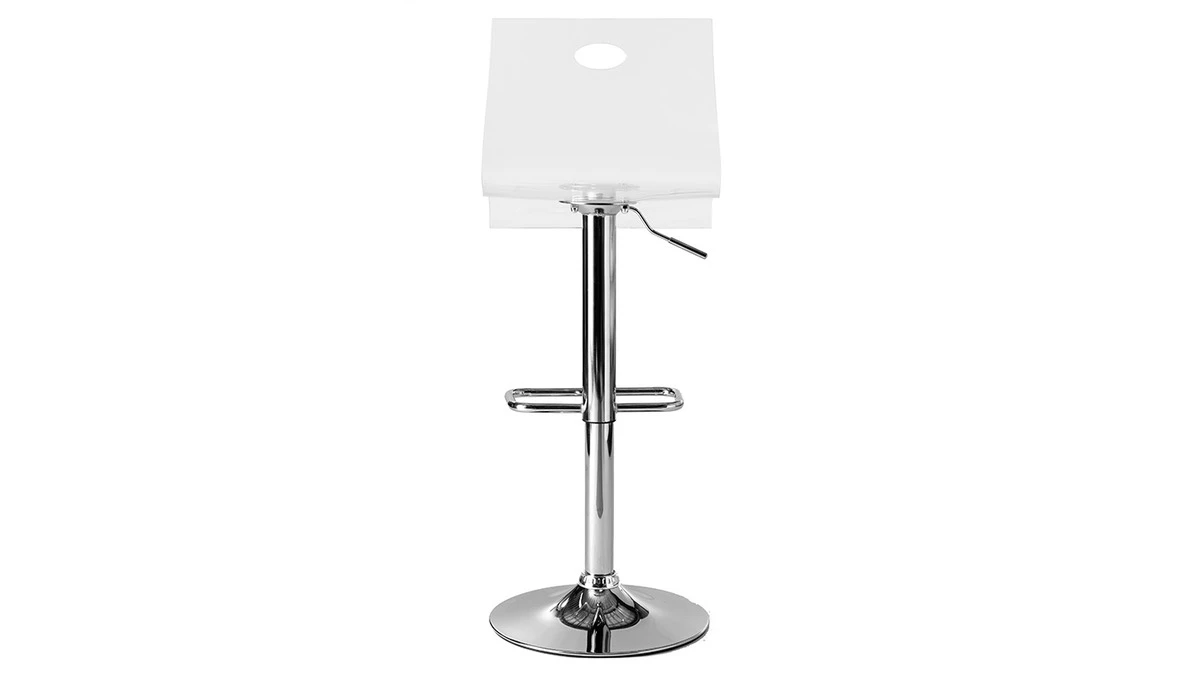 Tabouret De Bar Design En Plexiglas Transparent (lot De 2) SATURNE 7 Tabouret De Bar Design En Plexiglas Transparent (lot De 2) SATURNE – Image 5
