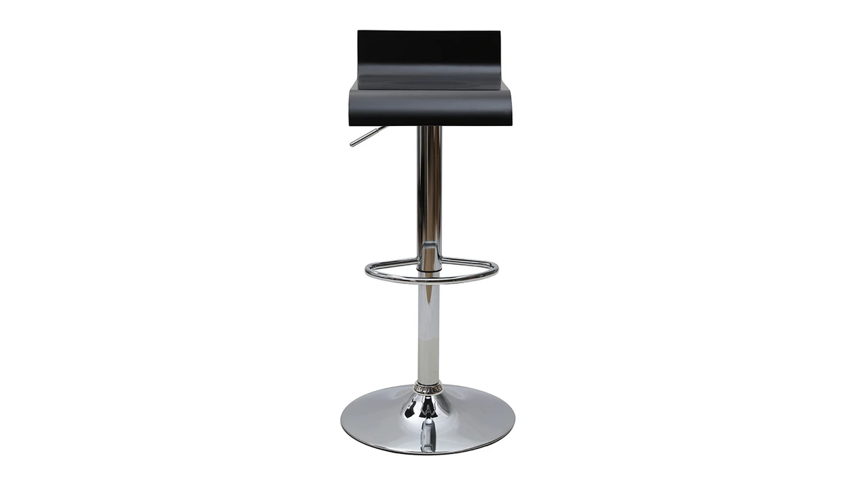 Tabouret De Bar Design Noir SURF 3 Tabouret De Bar Design Noir SURF