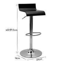 Tabouret De Bar Design Noir SURF 14 Tabouret De Bar Design Noir SURF -Boutique Miliboo tabouret de bar design noir surf 10328 5d08b0727fdc6 1200 675