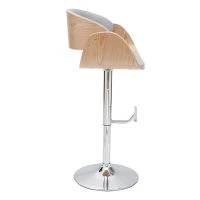 Tabouret De Bar Design Réglable En Tissu Gris Et Bois Clair BENT -Boutique Miliboo tabouret de bar design reglable en tissu gris et bois clair bent 48495 5f91bafba9e74 1200 675