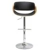Tabouret De Bar Design Réglable Noir Et Bois Clair BENT -Boutique Miliboo tabouret de bar design reglable noir et bois clair bent 40342 5bbcc5fba1398 1200 675