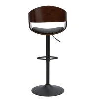 Tabouret De Bar Design Réglable Noir Et Bois Foncé EUSTACHE 11 Tabouret De Bar Design Réglable Noir Et Bois Foncé EUSTACHE -Boutique Miliboo tabouret de bar design reglable noir et bois fonce eustache 51643 62666e52453f4 1200 675