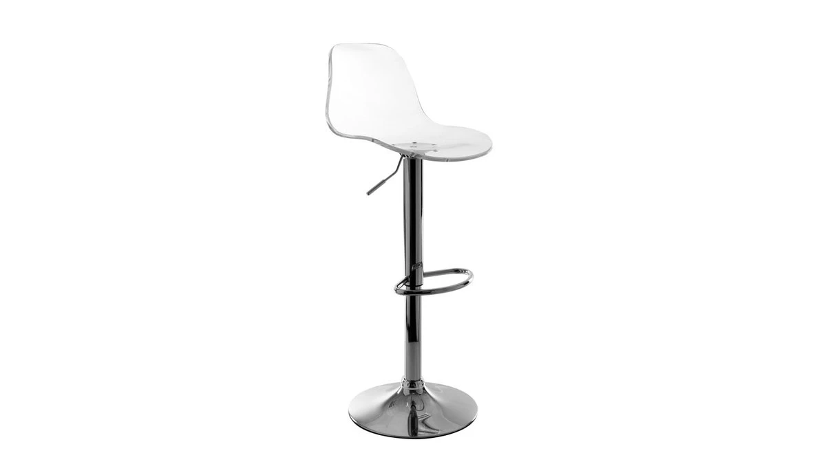 Tabouret De Bar Design Réglable Transparent GALILEO 4 Tabouret De Bar Design Réglable Transparent GALILEO – Image 2