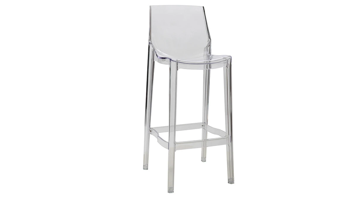 Tabouret De Bar Design Transparent Lot De 2 YLAK 5 Tabouret De Bar Design Transparent Lot De 2 YLAK – Image 3