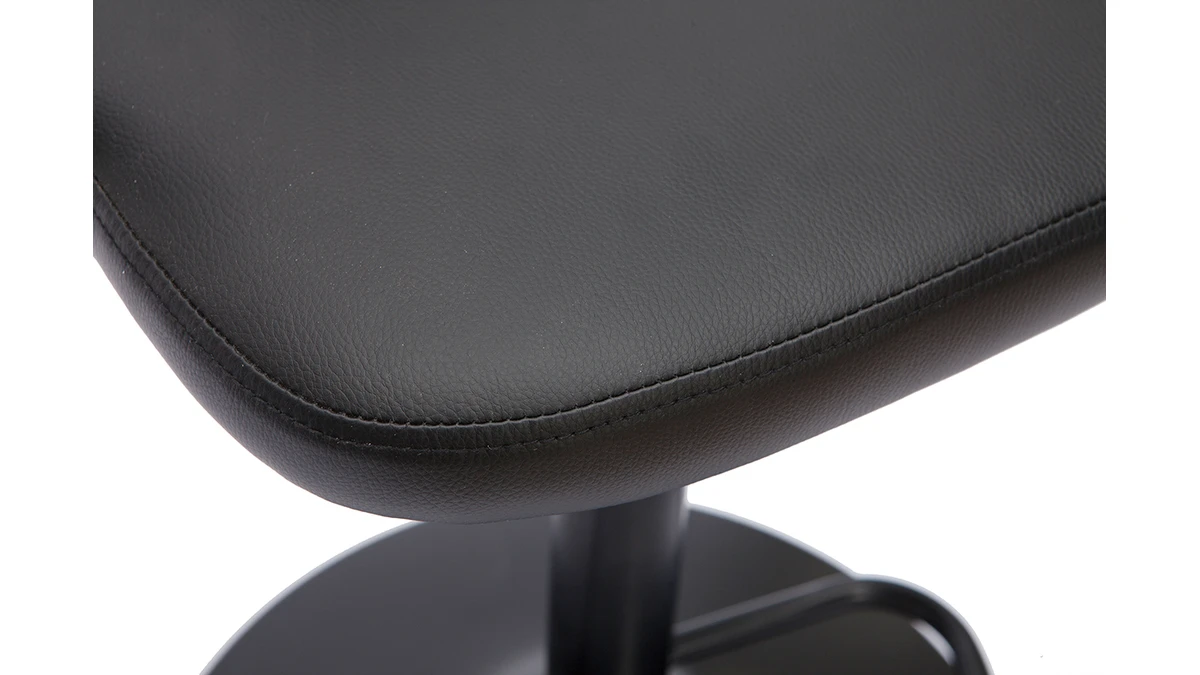 Tabouret De Bar Industriel Réglable Noir BECKETT 8 Tabouret De Bar Industriel Réglable Noir BECKETT – Image 6