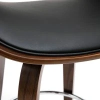 Tabouret De Bar Pivotant Noir Et Bois Foncé 65 Cm BENT 13 Tabouret De Bar Pivotant Noir Et Bois Foncé 65 Cm BENT -Boutique Miliboo tabouret de bar pivotant noir et bois fonce 65 cm bent 46774 5d6933a9c861a 1200 675