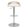 Tabouret De Bar Réglable Design Bois Clair Et Polyuréthane Blanc MANO -Boutique Miliboo tabouret de bar reglable design bois clair et polyurethane blanc mano 49309 60b8e3acb50be 1200 675