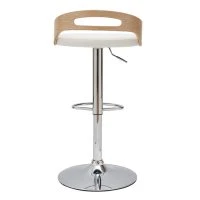 Tabouret De Bar Réglable Design Bois Clair Et Polyuréthane Blanc MANO 11 Tabouret De Bar Réglable Design Bois Clair Et Polyuréthane Blanc MANO -Boutique Miliboo tabouret de bar reglable design bois clair et polyurethane blanc mano 49309 60b8e3b3ad0a1 1200 675