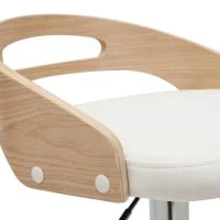 Tabouret De Bar Réglable Design Bois Clair Et Polyuréthane Blanc MANO 12 Tabouret De Bar Réglable Design Bois Clair Et Polyuréthane Blanc MANO -Boutique Miliboo tabouret de bar reglable design bois clair et polyurethane blanc mano 49309 60b8e3ba984ac 1200 675