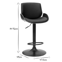 Tabouret De Bar Relevable Noir Et Bois Foncé VESPER 18 Tabouret De Bar Relevable Noir Et Bois Foncé VESPER -Boutique Miliboo tabouret de bar relevable noir et bois fonce vesper 52302 630f1d99ce344 1200 675