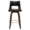 Tabouret De Bar Vintage Pivotant Noir Et Bois Foncé GARBO -Boutique Miliboo tabouret de bar vintage pivotant noir et bois fonce garbo 46768 5d68f9db33e9a 1200 675