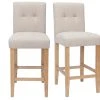 Tabourets De Bar Capitonnés Beige Naturel Et Bois H66 Cm (lot De 2) ESTER 2 Tabourets De Bar Capitonnés Beige Naturel Et Bois H66 Cm (lot De 2) ESTER -Boutique Miliboo tabourets de bar capitonnes beige naturel et bois h66 cm lot de 2 ester 49581 612ce30d74ef6 1200 675