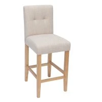 Tabourets De Bar Capitonnés Beige Naturel Et Bois H66 Cm (lot De 2) ESTER -Boutique Miliboo tabourets de bar capitonnes beige naturel et bois h66 cm lot de 2 ester 49581 612ce31057d11 1200 675
