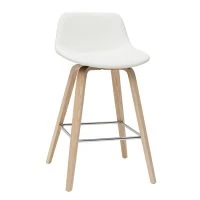 Tabourets De Bar Design Blanc Et Bois Clair H65 Cm (lot De 2) NONIE -Boutique Miliboo tabourets de bar design blanc et bois clair h65 cm lot de 2 nonie 52065 62e932b884d16 1200 675