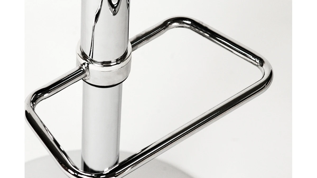 Tabourets De Bar Design Blancs (lot De 2) NEWSURF 6 Tabourets De Bar Design Blancs (lot De 2) NEWSURF – Image 4