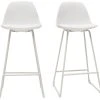 Tabourets De Bar Design Blancs Pieds Métal 65 Cm (lot De 2) FRANZ -Boutique Miliboo tabourets de bar design blancs pieds metal 65 cm lot de 2 franz 47161 5de8dcab34fc1 1200 675