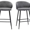 Tabourets De Bar Design En Tissu Effet Velours Gris Et Métal Noir (lot De 2) ROSALIE 2 Tabourets De Bar Design En Tissu Effet Velours Gris Et Métal Noir (lot De 2) ROSALIE -Boutique Miliboo tabourets de bar design en tissu effet velours gris et metal noir lot de 2 rosalie 52671 63b8495b9fb78 1200 675