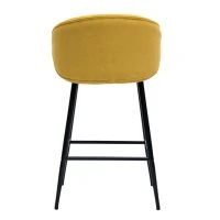 Tabourets De Bar Design En Tissu Effet Velours Jaune Moutarde Et Métal Noir (lot De 2) ROSALIE -Boutique Miliboo tabourets de bar design en tissu effet velours jaune moutarde et metal noir lot de 2 rosalie 52672 63ff52ef691af 1200 675