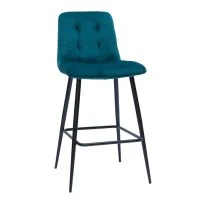 Tabourets De Bar Design En Tissu Velours Gaufré Bleu Pétrole Et Métal H65 Cm (lot De 2) ESCAPE -Boutique Miliboo tabourets de bar design en tissu velours gaufre bleu petrole et metal h65 cm lot de 2 escape 50398 61a0cd2b450b3 1200 675