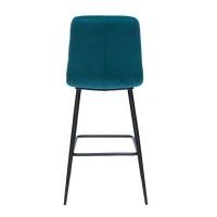 Tabourets De Bar Design En Tissu Velours Gaufré Bleu Pétrole Et Métal H65 Cm (lot De 2) ESCAPE -Boutique Miliboo tabourets de bar design en tissu velours gaufre bleu petrole et metal h65 cm lot de 2 escape 50398 61a0cd364c062 1200 675