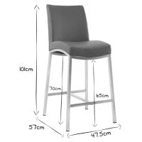 Tabourets De Bar Design Gris Foncé H70 Cm (lot De 2) OLLY 14 Tabourets De Bar Design Gris Foncé H70 Cm (lot De 2) OLLY -Boutique Miliboo tabourets de bar design gris fonce h70 cm lot de 2 olly 41912 607e799e424e1 1200 675