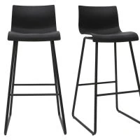 Tabourets De Bar Design Noir 76 Cm (lot De 2) ONA