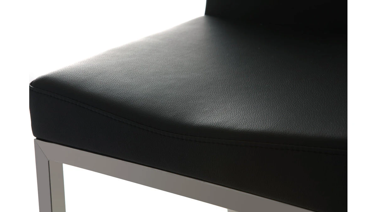 Tabourets De Bar Design Noirs 76 Cm EPSILON (lot De 2) 8 Tabourets De Bar Design Noirs 76 Cm EPSILON (lot De 2) – Image 6