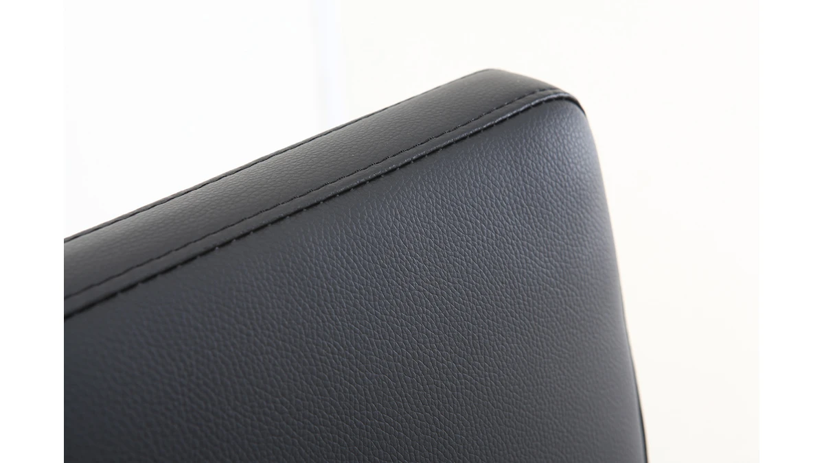 Tabourets De Bar Design Noirs Avec Pieds Métal (lot De 2) STELLAR 9 Tabourets De Bar Design Noirs Avec Pieds Métal (lot De 2) STELLAR – Image 7