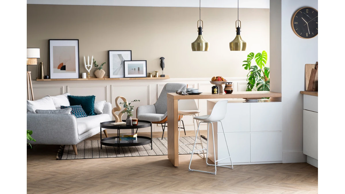 Tabourets De Bar Design Noirs Pieds Métal 65 Cm (lot De 2) FRANZ 8 Tabourets De Bar Design Noirs Pieds Métal 65 Cm (lot De 2) FRANZ – Image 6