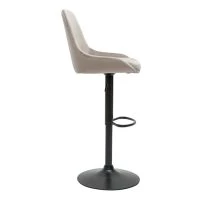 Tabourets De Bar Design Réglables Velours Taupe (lot De 2) HOLO -Boutique Miliboo tabourets de bar design reglables velours taupe lot de 2 holo 51850 63db7ab466676 1200 675