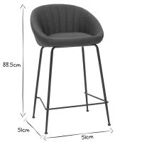 Tabourets De Bar Design Tissu Gris Foncé 65 Cm (lot De 2) SHERU 16 Tabourets De Bar Design Tissu Gris Foncé 65 Cm (lot De 2) SHERU -Boutique Miliboo tabourets de bar design tissu gris fonce 65 cm lot de 2 sheru 47845 5f32be4892945 1200 675
